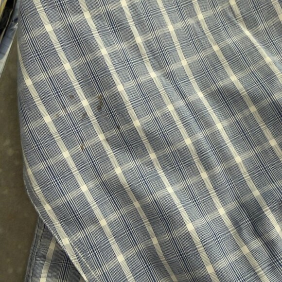 UNTUCKit Blue & White Plaid Wrinkle-Free Button-Down Shirt – Size XL Tall - Picture 14 of 16